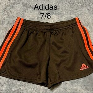Adidas Black Coral Striped Shorts